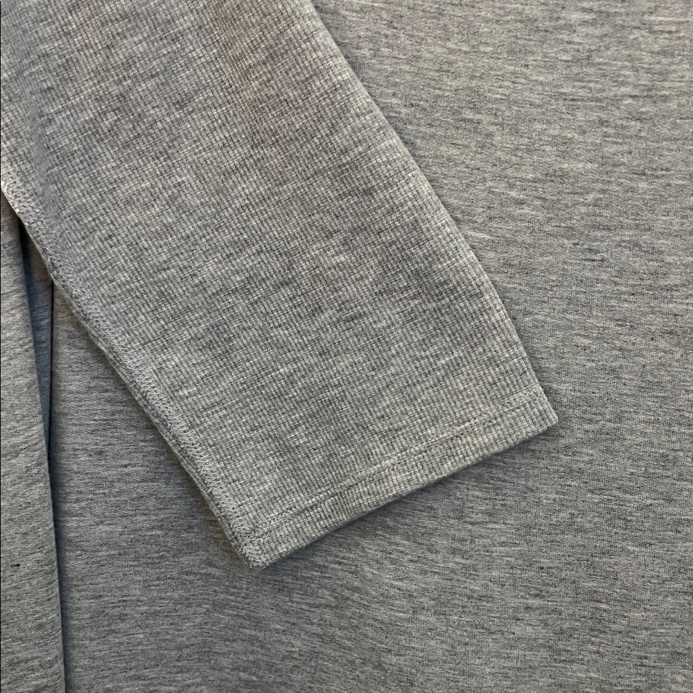 Gray Oversized Long Sleeve swing tunic - Picture 2 of 5